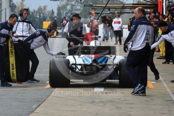 World © Octane Photographic Ltd. Formula 1 – Winter Test 1. Williams Martini Racing FW41 – Sergey Sirotkin. Circuit de Barcelona-Catalunya, Spain. Monday 26th February 2018.