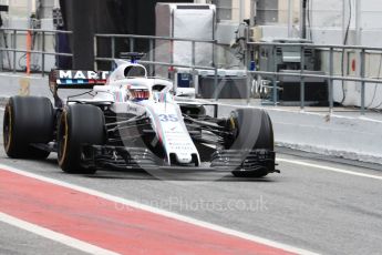 World © Octane Photographic Ltd. Formula 1 – Winter Test 1. Williams Martini Racing FW41 – Sergey Sirotkin. Circuit de Barcelona-Catalunya, Spain. Monday 26th February 2018.