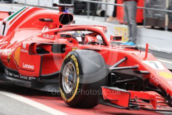 World © Octane Photographic Ltd. Formula 1 – Winter Test 1. Scuderia Ferrari SF71-H – Kimi Raikkonen, Circuit de Barcelona-Catalunya, Spain. Monday 26th February 2018.