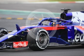 World © Octane Photographic Ltd. Formula 1 – Winter Test 1. Scuderia Toro Rosso STR13 – Brendon Hartley. Circuit de Barcelona-Catalunya, Spain. Monday 26th February 2018.