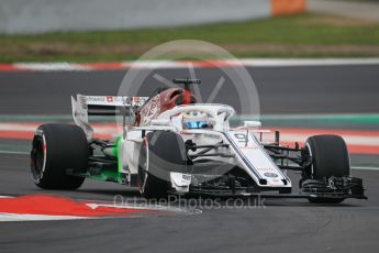 World © Octane Photographic Ltd. Formula 1 – Winter Test 1. Alfa Romeo Sauber F1 Team C37 – Marcus Ericsson. Circuit de Barcelona-Catalunya, Spain. Monday 26th February 2018.