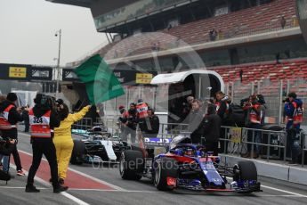 World © Octane Photographic Ltd. Formula 1 – Winter Test 1. Scuderia Toro Rosso STR13 – Brendon Hartley. Circuit de Barcelona-Catalunya, Spain. Monday 26th February 2018.