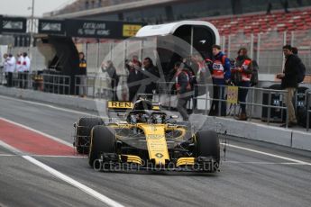 World © Octane Photographic Ltd. Formula 1 – Winter Test 1. Renault Sport F1 Team RS18 – Nico Hulkenberg. Circuit de Barcelona-Catalunya, Spain. Monday 26th February 2018.