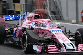 World © Octane Photographic Ltd. Formula 1 – Winter Test 1. Sahara Force India VJM11 Nikita Mazepin. Circuit de Barcelona-Catalunya, Spain. Monday 26th February 2018.