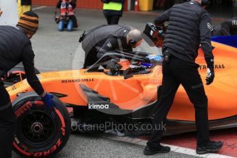 World © Octane Photographic Ltd. Formula 1 – Winter Test 1. McLaren MCL33 – Fernando Alonso. Circuit de Barcelona-Catalunya, Spain. Monday 26th February 2018.