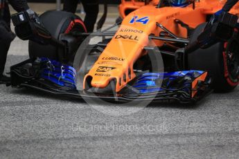 World © Octane Photographic Ltd. Formula 1 – Winter Test 1. McLaren MCL33 – Fernando Alonso. Circuit de Barcelona-Catalunya, Spain. Monday 26th February 2018.