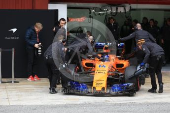 World © Octane Photographic Ltd. Formula 1 – Winter Test 1. McLaren MCL33 – Fernando Alonso. Circuit de Barcelona-Catalunya, Spain. Monday 26th February 2018.