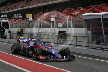 World © Octane Photographic Ltd. Formula 1 – Winter Test 1. Scuderia Toro Rosso STR13 – Brendon Hartley. Circuit de Barcelona-Catalunya, Spain. Monday 26th February 2018.