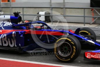 World © Octane Photographic Ltd. Formula 1 – Winter Test 1. Scuderia Toro Rosso STR13 – Brendon Hartley. Circuit de Barcelona-Catalunya, Spain. Monday 26th February 2018.