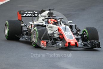 World © Octane Photographic Ltd. Formula 1 – Winter Test 1. Haas F1 Team VF-18 – Kevin Magnussen. Circuit de Barcelona-Catalunya, Spain. Tuesday 27th February 2018.