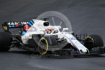 World © Octane Photographic Ltd. Formula 1 – Winter Test 1. Williams Martini Racing FW41 – Sergey Sirotkin. Circuit de Barcelona-Catalunya, Spain. Tuesday 27th February 2018.