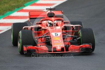 World © Octane Photographic Ltd. Formula 1 – Winter Test 1. Scuderia Ferrari SF71-H – Sebastian Vettel, Circuit de Barcelona-Catalunya, Spain. Tuesday 27th February 2018.