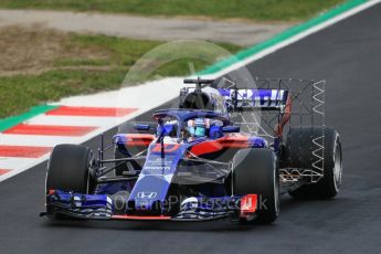 World © Octane Photographic Ltd. Formula 1 – Winter Test 1. Scuderia Toro Rosso STR13 – Pierre Gasly. Circuit de Barcelona-Catalunya, Spain. Tuesday 27th February 2018.