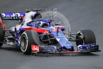 World © Octane Photographic Ltd. Formula 1 – Winter Test 1. Scuderia Toro Rosso STR13 – Pierre Gasly. Circuit de Barcelona-Catalunya, Spain. Tuesday 27th February 2018.