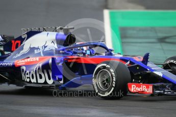 World © Octane Photographic Ltd. Formula 1 – Winter Test 1. Scuderia Toro Rosso STR13 – Pierre Gasly. Circuit de Barcelona-Catalunya, Spain. Tuesday 27th February 2018.