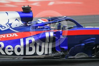 World © Octane Photographic Ltd. Formula 1 – Winter Test 1. Scuderia Toro Rosso STR13 – Pierre Gasly. Circuit de Barcelona-Catalunya, Spain. Tuesday 27th February 2018.