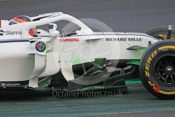 World © Octane Photographic Ltd. Formula 1 – Winter Test 1. Alfa Romeo Sauber F1 Team C37 – Charles Leclerc. Circuit de Barcelona-Catalunya, Spain. Tuesday 27th February 2018.