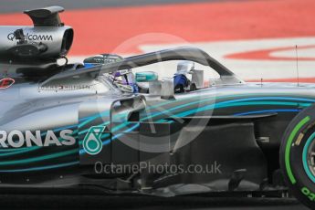 World © Octane Photographic Ltd. Formula 1 – Winter Test 1. Mercedes AMG Petronas Motorsport AMG F1 W09 EQ Power+ - Valtteri Bottas. Circuit de Barcelona-Catalunya, Spain. Tuesday 27th February 2018.