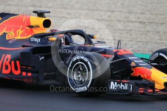 World © Octane Photographic Ltd. Formula 1 – Winter Test 1. Aston Martin Red Bull Racing TAG Heuer RB14 – Max Verstappen. Circuit de Barcelona-Catalunya, Spain. Tuesday 27th February 2018.