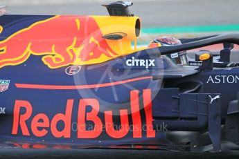 World © Octane Photographic Ltd. Formula 1 – Winter Test 1. Aston Martin Red Bull Racing TAG Heuer RB14 – Max Verstappen. Circuit de Barcelona-Catalunya, Spain. Tuesday 27th February 2018.