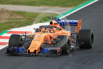 World © Octane Photographic Ltd. Formula 1 – Winter Test 1. McLaren MCL33 – Stoffel Vandoorne. Circuit de Barcelona-Catalunya, Spain. Tuesday 27th February 2018.