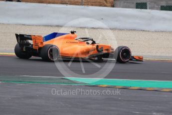 World © Octane Photographic Ltd. Formula 1 – Winter Test 1. McLaren MCL33 – Stoffel Vandoorne. Circuit de Barcelona-Catalunya, Spain. Tuesday 27th February 2018.