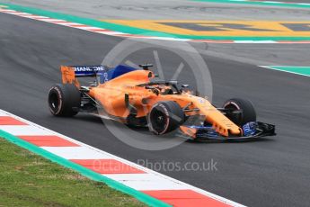 World © Octane Photographic Ltd. Formula 1 – Winter Test 1. McLaren MCL33 – Stoffel Vandoorne. Circuit de Barcelona-Catalunya, Spain. Tuesday 27th February 2018.