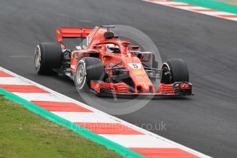 World © Octane Photographic Ltd. Formula 1 – Winter Test 1. Scuderia Ferrari SF71-H – Sebastian Vettel, Circuit de Barcelona-Catalunya, Spain. Tuesday 27th February 2018.