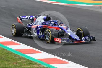 World © Octane Photographic Ltd. Formula 1 – Winter Test 1. Scuderia Toro Rosso STR13 – Pierre Gasly. Circuit de Barcelona-Catalunya, Spain. Tuesday 27th February 2018.