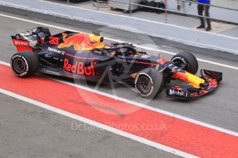 World © Octane Photographic Ltd. Formula 1 – Winter Test 1. Aston Martin Red Bull Racing TAG Heuer RB14 – Max Verstappen. Circuit de Barcelona-Catalunya, Spain. Tuesday 27th February 2018.