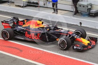 World © Octane Photographic Ltd. Formula 1 – Winter Test 1. Aston Martin Red Bull Racing TAG Heuer RB14 – Max Verstappen. Circuit de Barcelona-Catalunya, Spain. Tuesday 27th February 2018.