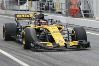 World © Octane Photographic Ltd. Formula 1 – Winter Test 1. Renault Sport F1 Team RS18 – Carlos Sainz. Circuit de Barcelona-Catalunya, Spain. Tuesday 27th February 2018.