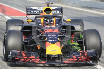 World © Octane Photographic Ltd. Formula 1 – Winter Test 1. Aston Martin Red Bull Racing TAG Heuer RB14 – Max Verstappen. Circuit de Barcelona-Catalunya, Spain. Tuesday 27th February 2018.