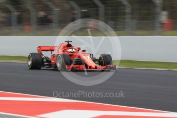 World © Octane Photographic Ltd. Formula 1 – Winter Test 1. Scuderia Ferrari SF71-H – Sebastian Vettel, Circuit de Barcelona-Catalunya, Spain. Tuesday 27th February 2018.