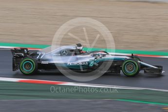 World © Octane Photographic Ltd. Formula 1 – Winter Test 1. Mercedes AMG Petronas Motorsport AMG F1 W09 EQ Power+ - Valtteri Bottas. Circuit de Barcelona-Catalunya, Spain. Tuesday 27th February 2018.