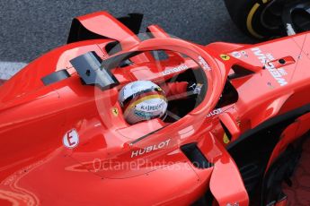 World © Octane Photographic Ltd. Formula 1 – Winter Test 1. Scuderia Ferrari SF71-H – Sebastian Vettel, Circuit de Barcelona-Catalunya, Spain. Tuesday 27th February 2018.