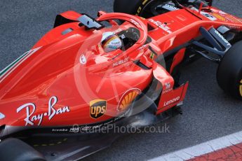 World © Octane Photographic Ltd. Formula 1 – Winter Test 1. Scuderia Ferrari SF71-H – Sebastian Vettel, Circuit de Barcelona-Catalunya, Spain. Tuesday 27th February 2018.