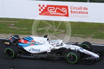 World © Octane Photographic Ltd. Formula 1 – Winter Test 1. Williams Martini Racing FW41 – Sergey Sirotkin. Circuit de Barcelona-Catalunya, Spain. Tuesday 27th February 2018.