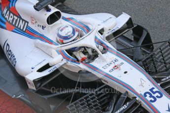 World © Octane Photographic Ltd. Formula 1 – Winter Test 1. Williams Martini Racing FW41 – Sergey Sirotkin. Circuit de Barcelona-Catalunya, Spain. Tuesday 27th February 2018.