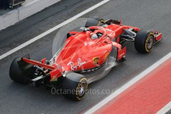 World © Octane Photographic Ltd. Formula 1 – Winter Test 1. Scuderia Ferrari SF71-H – Sebastian Vettel, Circuit de Barcelona-Catalunya, Spain. Tuesday 27th February 2018.