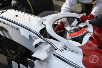 World © Octane Photographic Ltd. Formula 1 – Winter Test 1. Alfa Romeo Sauber F1 Team C37 – Charles Leclerc. Circuit de Barcelona-Catalunya, Spain. Tuesday 27th February 2018.