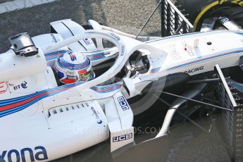 World © Octane Photographic Ltd. Formula 1 – Winter Test 1. Williams Martini Racing FW41 – Sergey Sirotkin. Circuit de Barcelona-Catalunya, Spain. Tuesday 27th February 2018.