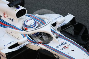 World © Octane Photographic Ltd. Formula 1 – Winter Test 1. Williams Martini Racing FW41 – Sergey Sirotkin. Circuit de Barcelona-Catalunya, Spain. Tuesday 27th February 2018.