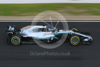 World © Octane Photographic Ltd. Formula 1 – Winter Test 1. Mercedes AMG Petronas Motorsport AMG F1 W09 EQ Power+ - Valtteri Bottas. Circuit de Barcelona-Catalunya, Spain. Tuesday 27th February 2018.