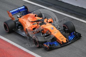 World © Octane Photographic Ltd. Formula 1 – Winter Test 1. McLaren MCL33 – Stoffel Vandoorne. Circuit de Barcelona-Catalunya, Spain. Tuesday 27th February 2018.