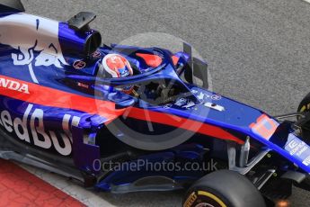 World © Octane Photographic Ltd. Formula 1 – Winter Test 1. Scuderia Toro Rosso STR13 – Pierre Gasly. Circuit de Barcelona-Catalunya, Spain. Tuesday 27th February 2018.