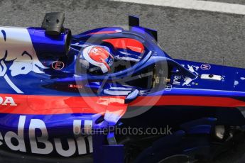 World © Octane Photographic Ltd. Formula 1 – Winter Test 1. Scuderia Toro Rosso STR13 – Pierre Gasly. Circuit de Barcelona-Catalunya, Spain. Tuesday 27th February 2018.