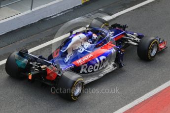 World © Octane Photographic Ltd. Formula 1 – Winter Test 1. Scuderia Toro Rosso STR13 – Pierre Gasly. Circuit de Barcelona-Catalunya, Spain. Tuesday 27th February 2018.