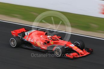 World © Octane Photographic Ltd. Formula 1 – Winter Test 1. Scuderia Ferrari SF71-H – Sebastian Vettel, Circuit de Barcelona-Catalunya, Spain. Tuesday 27th February 2018.