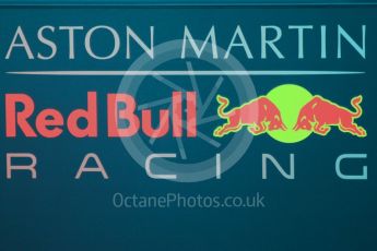 World © Octane Photographic Ltd. Formula 1 – Winter Test 1. Aston Martin Red Bull Racing TAG Heuer logo. Circuit de Barcelona-Catalunya, Spain. Tuesday 27th February 2018.